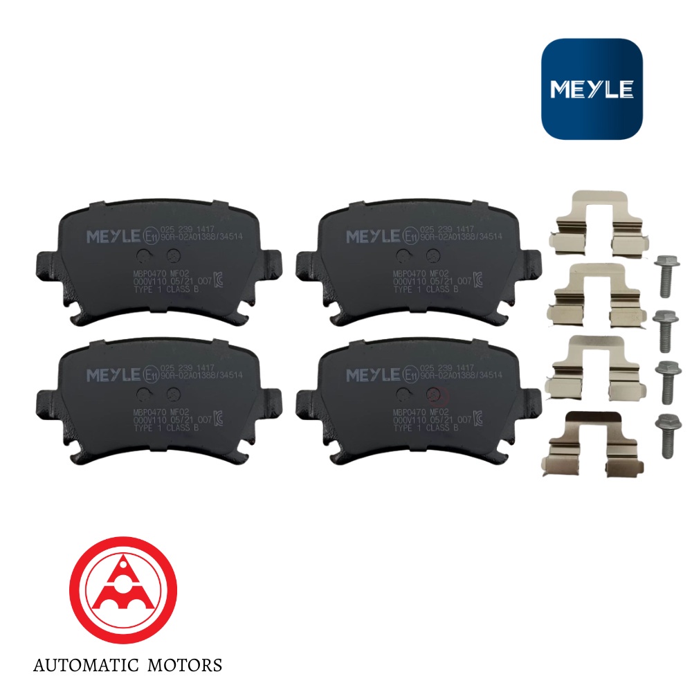 AUDI-TT COUPE 2.0 07 A3-8P1-1.8/2.0 A4-8EC B7 A6-4F2 C6 Volkswagen-GF5/6 Meyle ผ้าเบรคหลังชุด 1K0698