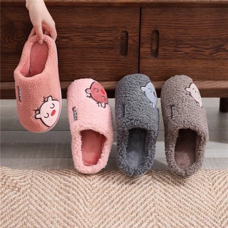 รองเท้าแตะในบ้าน สลิปเปอร์ slipper รองเท้าแตะขนนุ่ม รองเท้าในบ้าน รองเท้า กันลื่น