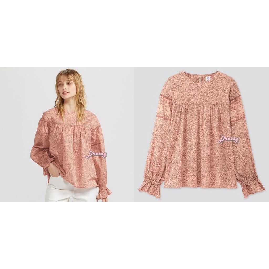 ANNA Sui X Uniqlo SUI LONG SLEEVE BLOUSE