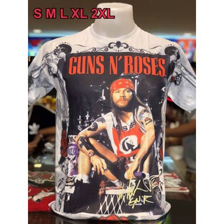 เสื้อวงร็อค🔫Guns N Roses.🥀ผ้าคัตตอน 100%คอฟิต‼️ทรงสวย‼️ผ้าบาง‼️สกรีนเต็ม‼️