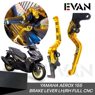 EVAN.SHOP CNC Alloy BrakeLever For Aerox 155 /Clutch Lever LH/RH (Set) Made in Thailand #5358