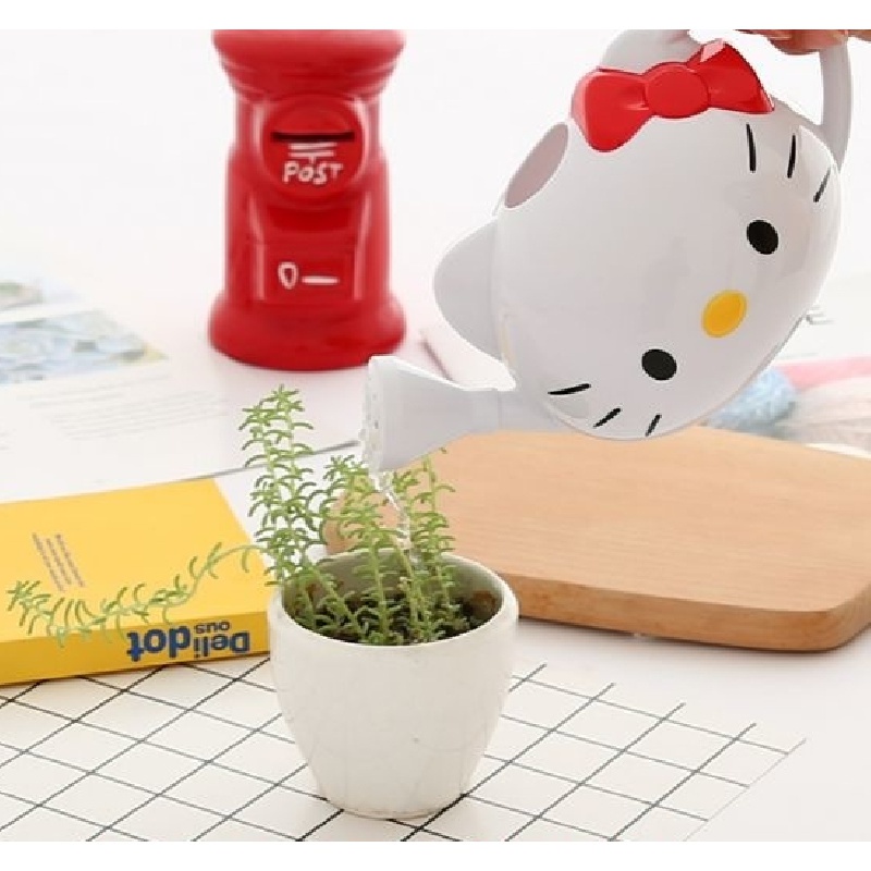 Hello Kitty บัวรดน้ําน่ารัก บัวรดน้ํา เครื่องมือทําสวน การ์ตูน Hello Kitty น่ารัก บัวรดน้ํา ผักระเบียง ต้องมี สวนในเมือง