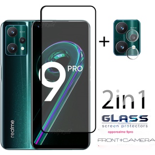 【3 ชิ้น】ฟิล์มกระจกนิรภัยกันรอยหน้าจอ แบบเต็มจอ สําหรับ realme 9 pro plus realme 9 pro