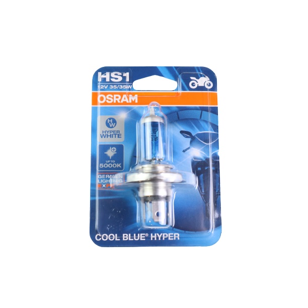 หลอดไฟหน้า OSRAM HS1 ออสแรม 35/35W สีฟ้า Cool Blue Hyper Plus สีขาวอมฟ้า รหัสสินค้า MNS-C031503