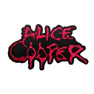 Alice Coop ตัวรีดติดเสื้อ อาร์มรีด อาร์มปัก หมวก กระเป๋า แจ๊คเก็ตยีนส์ Hipster Embroidered Iron on Patch DIY