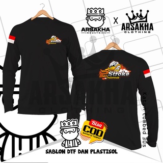 เสื้อยืด แขนยาว ผ้าฝ้าย ลาย TWO STROKE LOVERS V2 INDONESIA 2 STROKE Distro Combed 30S - Arsakha