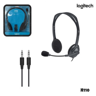 หูฟัง ดำ Logitech H110