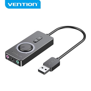 VENTION อะแดปเตอร์เสียงสเตอริโอ Usb To 3.5 มม. สําหรับลําโพงแล็ปท็อป CDR