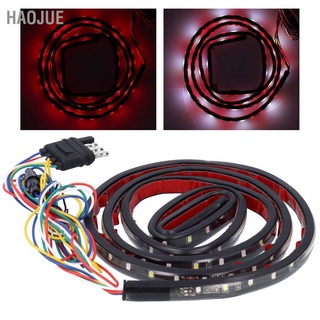 HaoJue 60in LED Lamp Strip White Red Light 5 Modes IP67 Waterproof with 4-Pin Connector for Truck Pickup