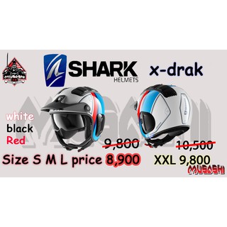 shark helmet X-drak  Black-sky-red