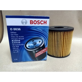 กรองน้ำมันเครื่อง ( กรองกระดาษลูกสั้น )  BOSCH NISSAN FRONTIER  D22  YD25