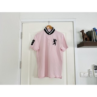 GIORDANO POLO เสื้อโปโลแขนสั้นคอปกสีชมพู