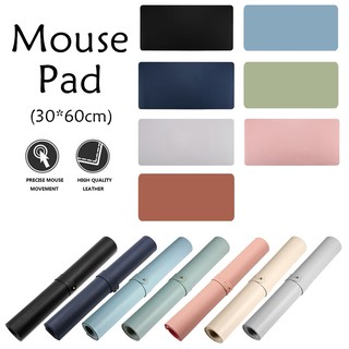 แผ่นรองเม้าส์แผ่นรองเม้าส์หนัง PU ขนาดใหญ่ 60x30 ซม แผ่นรองคีย์บอร์ด แผ่นรองเมาส์ Mouse