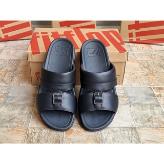 Fitflop Cameron Embossed Slides All Black