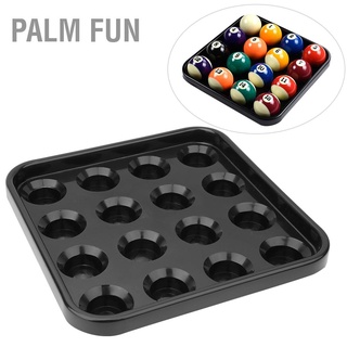 Palm Fun Billiard Ball Storage Tray Holds 16 Balls Pool Accessory for Billiards Parlor Black