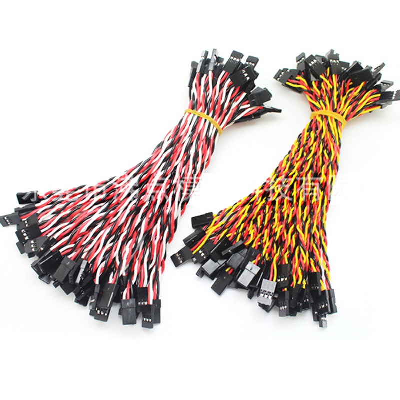 10pcs/lot 10/15/20/30/50/100cm Anti-interference Servo Extension Cable 30/60 Core For Futaba & JR Servo Helicopter Car Part Toy