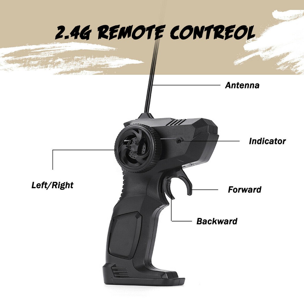 รถบังคับวิทยุ สามารถชาร์จแบตได้ Remote Control RC Cars Rock Crawler Monster Truck พร้อมรีโมท 2.4 GHZ (เล่นพร้อมกันได้หลา - รูปที่ 5