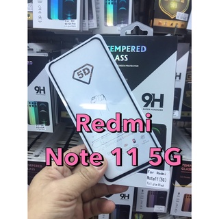 Redmi Note11/ Note11 Pro 5G เรดมี่ ฟิล์มกันรอย ฟิล์มกันรอยหน้าจอ ฟิล์มกระจก กันรอย แบบใส เต็มจอ ขอบดำ