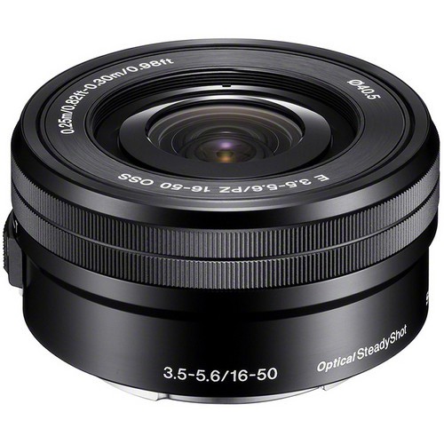 Sony E PZ 16-50mm f/3.5-5.6 OSS Lens (SELP1650) (Black) (Kit Lens, No Box)