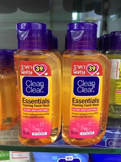 **จัดโปร**Clean&amp;Clear โฟมล้างหน้า คลีนแอนด์เคลียร์ โฟมเฟเชียล ขนาด 50ml หลอด แพ็คละ3ขวด