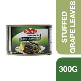 Durra Stuffed Grape Leaves 400g ++. ดูร่า ข้าวห่อใบองุ่นในกระป๋องพร้อมทาน 400 กรัม