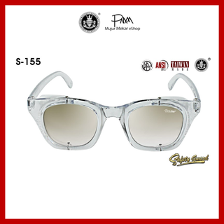 SAFETY GUARD SAFETY GLASSES/ ปกป้องดวงตา (S-155) - การปกป้อง UV และ IMPACT 100%
