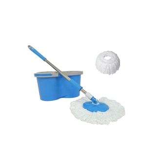 ถังปั่นอีชี่ม็อบรุ่น บีทู สีฟ้า ไม้ถูพื้น ไม้รีดน้ำ Echy Mop Spinning Bucket, Model B2, Blue