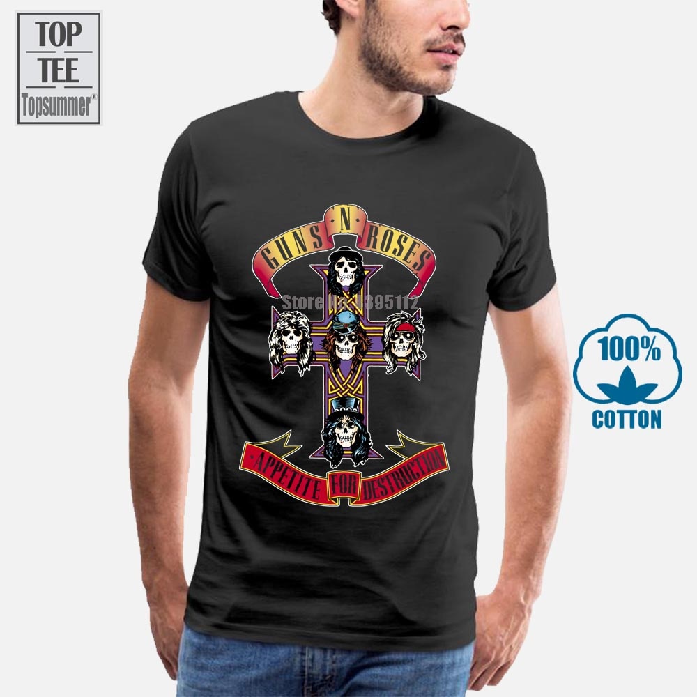 Guns N Roses Appetite สําหรับ Destruction เสื้อ Xxl 3Xl 4Xl 5Xl T เสื้อ Offcl Tshirt