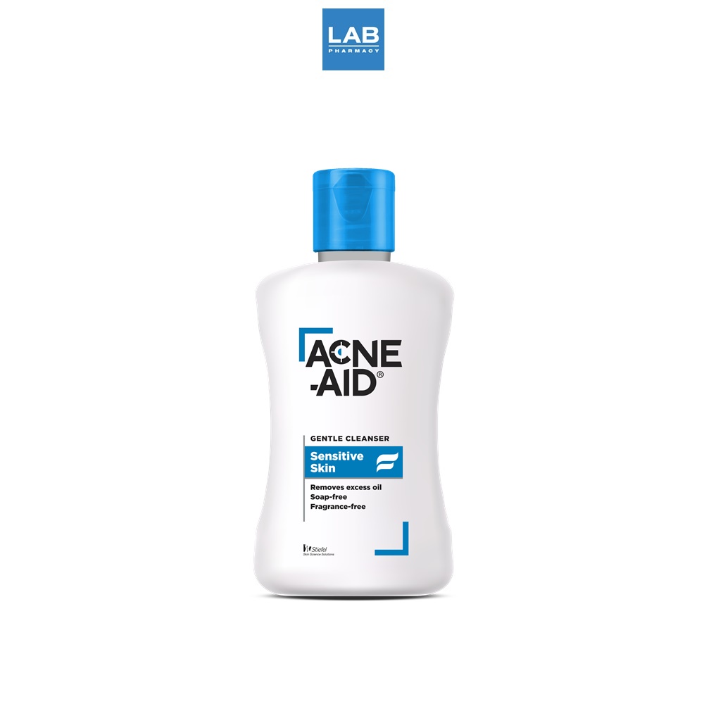 Acne-Aid Gentle Cleanser Sensitive Skin 500 ml. - แอคเน่-เอด เจนเทิล เครนเซอร์ (ฟ้า) ผลิตภัณฑ์ทำความสะอาดผิวหน้าและผิวกาย สำหรับผิวแพ้ง่าย เป็นสิวง่าย