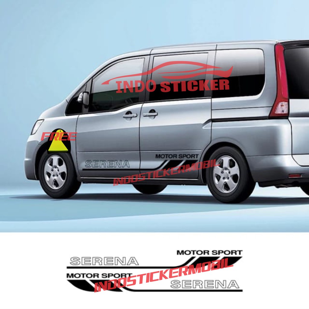 ใหม่ สติ๊กเกอร์ติดรถ SERENA NISSAN SERENA SIDE STICKER