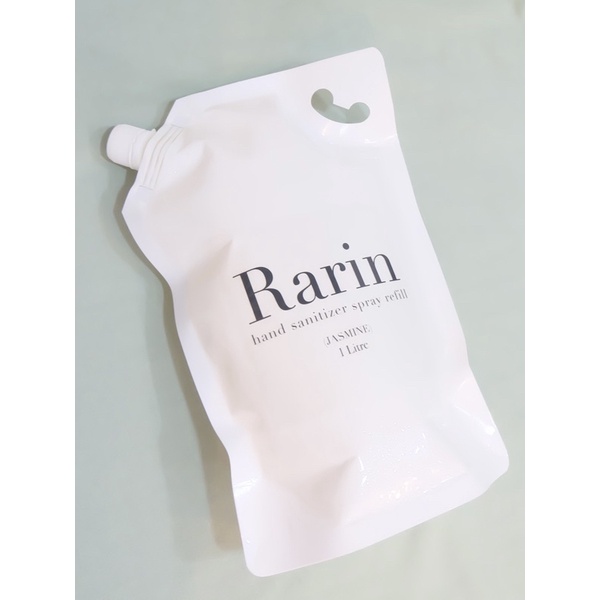 1000mL Rarin Refill Jasmine Hand Sanitizer ถุงเติมสเปรย์แอลกอฮอล์กลิ่นจัสมินขนาด1000mL