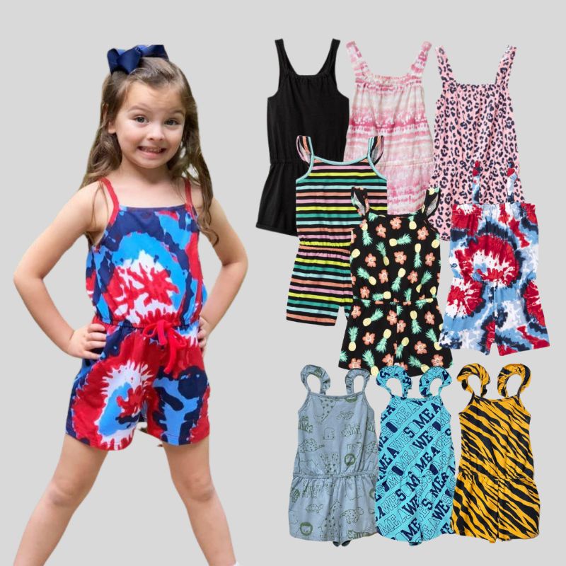 ABH22 จั๊มสูทเด็กผู้หญิง Pl*ce