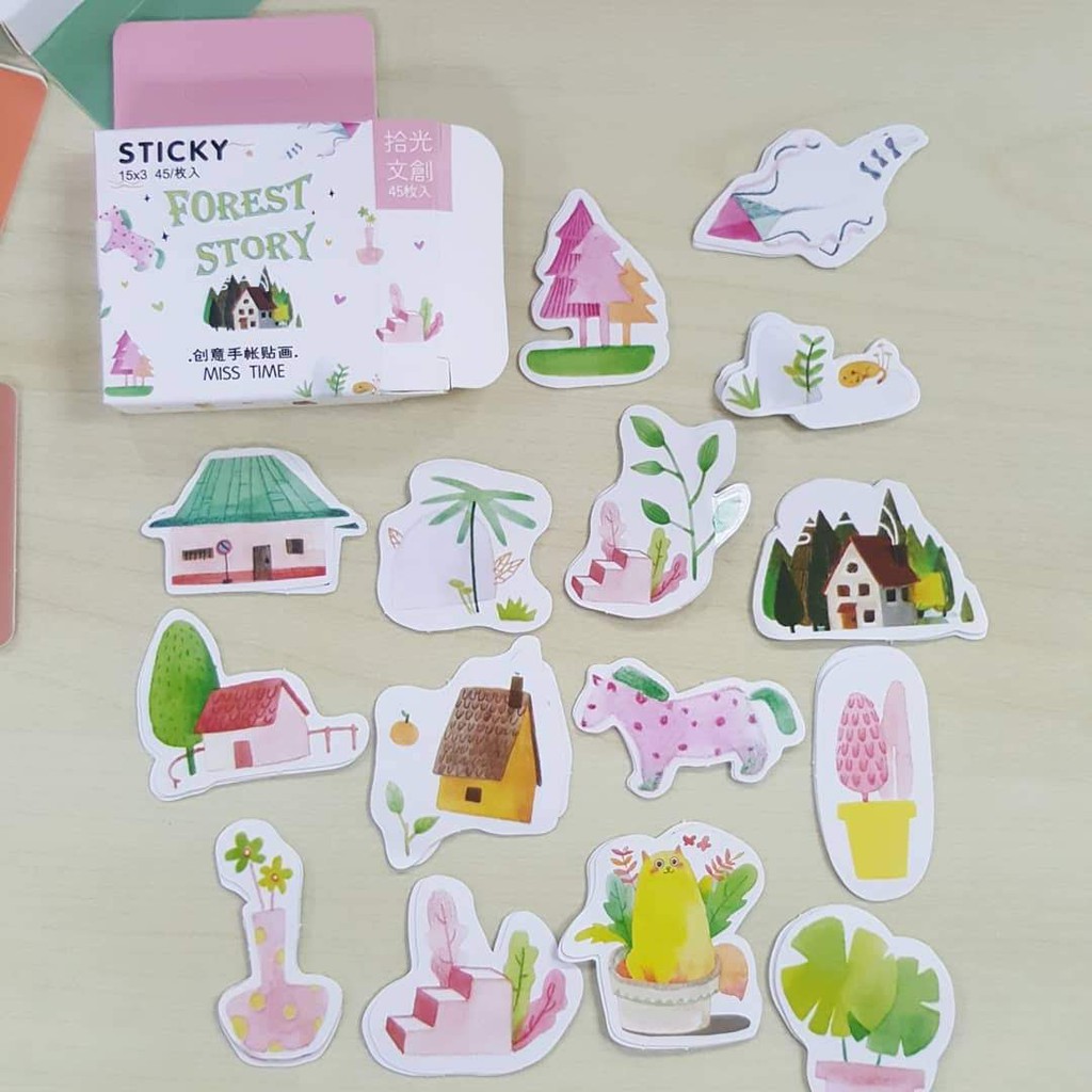 Wednesday stickers สติ๊กเกอร์ ชุดบ้านหลังน้อยในป่าใหญ่