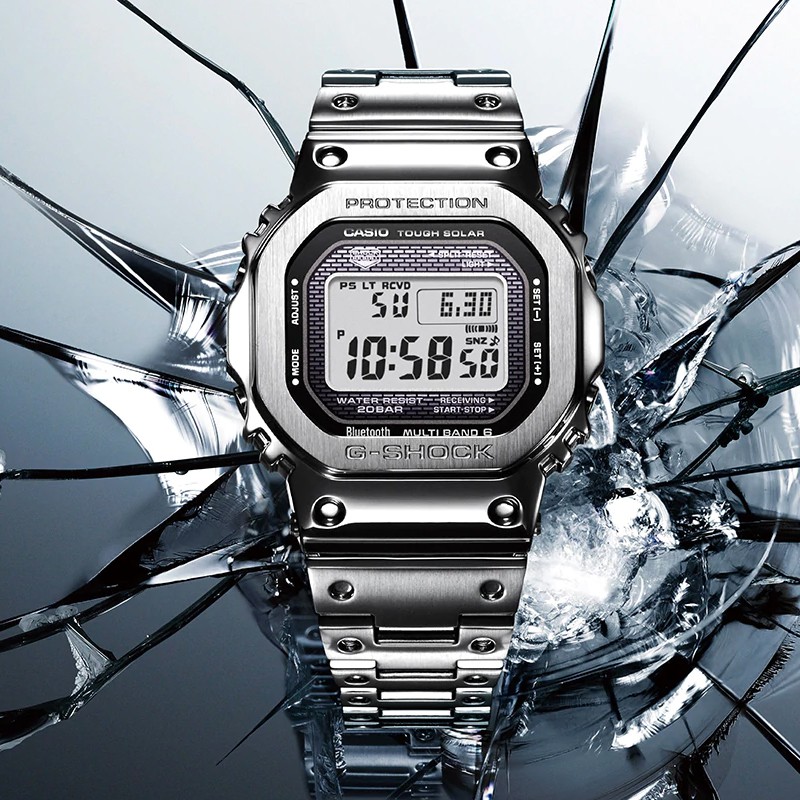 Casio G-Shock นาฬิกาข้อมือผู้ชาย สายสเตนเลสสตีล รุ่น GMW-B5000D-1 35TH ANNIVERSAY LIMITED EDITION (CMG)