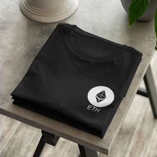 เสื้อยืด พิมพ์ลาย 30s Combed 30s Crypto Ethereum ETH แฟชั่นสําหรับสตรี