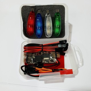 สายไฟ,ปลั๊ก,ไฟLED 4-Colors LED V1 W/R/G/Bu for RC ( Fixed Wing : 12V )