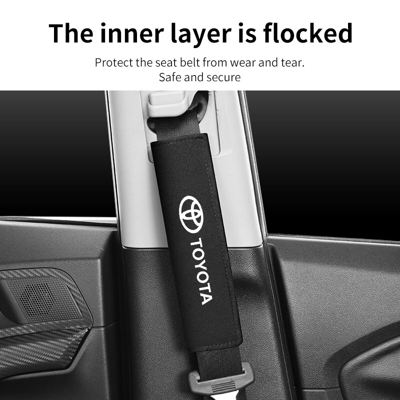 ปลอกหุ้มเข็มขัดนิรภัยรถยนต์ สําหรับ Toyota Hilux Yaris Fortuner Touran Corolla Vios