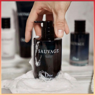 ✨ของแท้100%✨ Dior Sauvage Body Wash ครีมอาบน้ำ 250ml เจลอาบน้ำกลิ่นหอมสุด ๆ ทำความสะอาดอย่างอ่อนโยนและสดชื่น