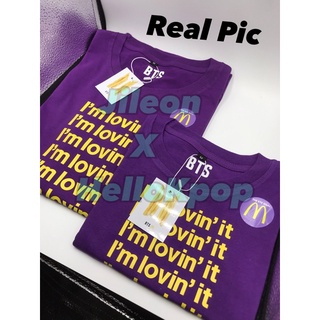 เสื้อยืด พิมพ์ลาย BTS X MCD BTS MEAL FULL TAG