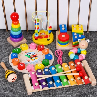 ของเล่นเสริมพัฒนาการ 1~6 ขวบเปียโนเคาะไม้ ของเล่นดนตรีเพื่อการศึกษาของทารก6-12เดือนเด็ก1-2-3เครื่องดนตรีระนาดอายุครึ่งปี