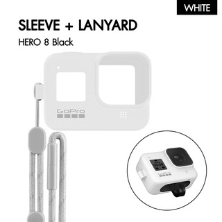 GoPro Sleeve + Lanyard (HERO8 Black) White