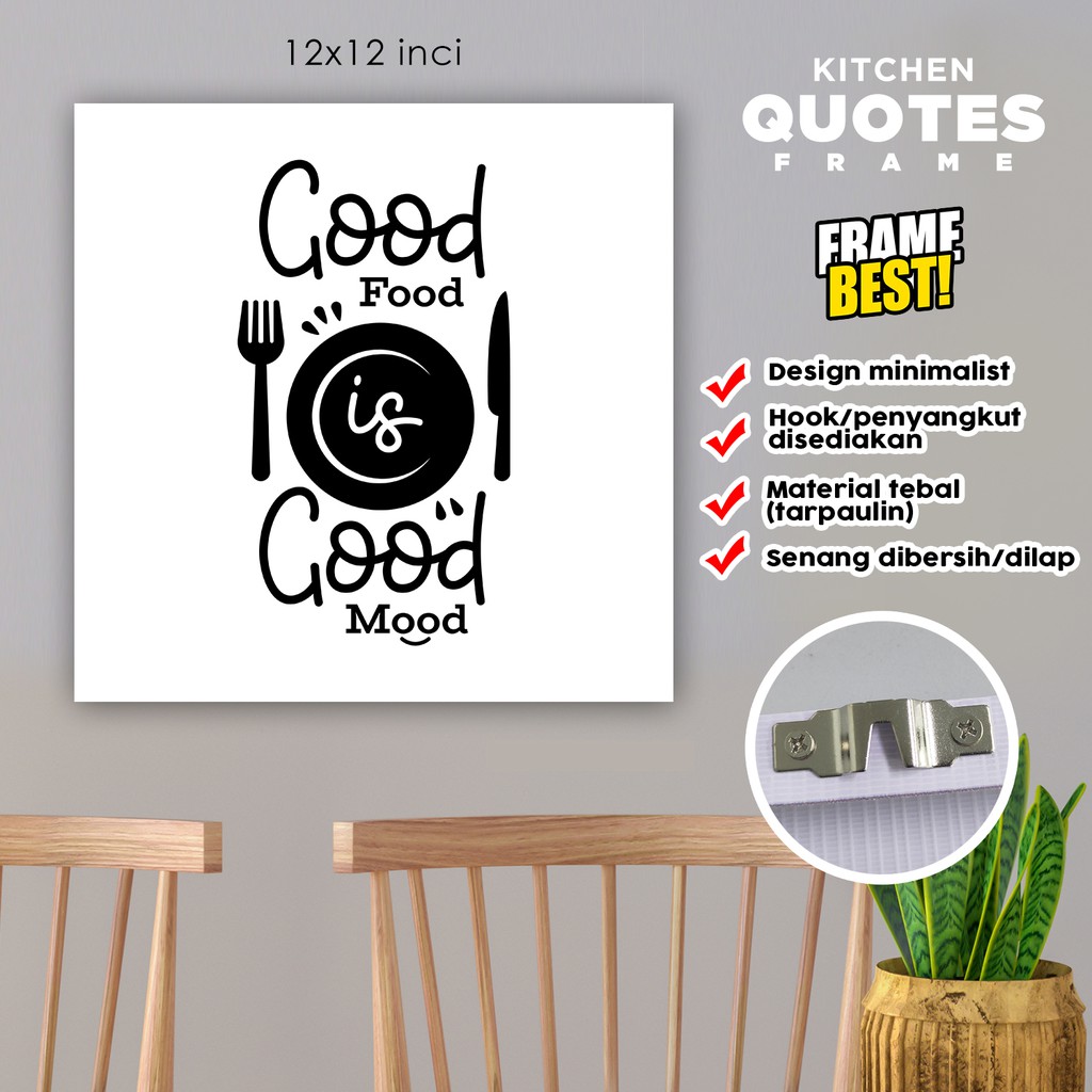 KITCHEN QUOTE FRAME (สีดํา & ขาว)