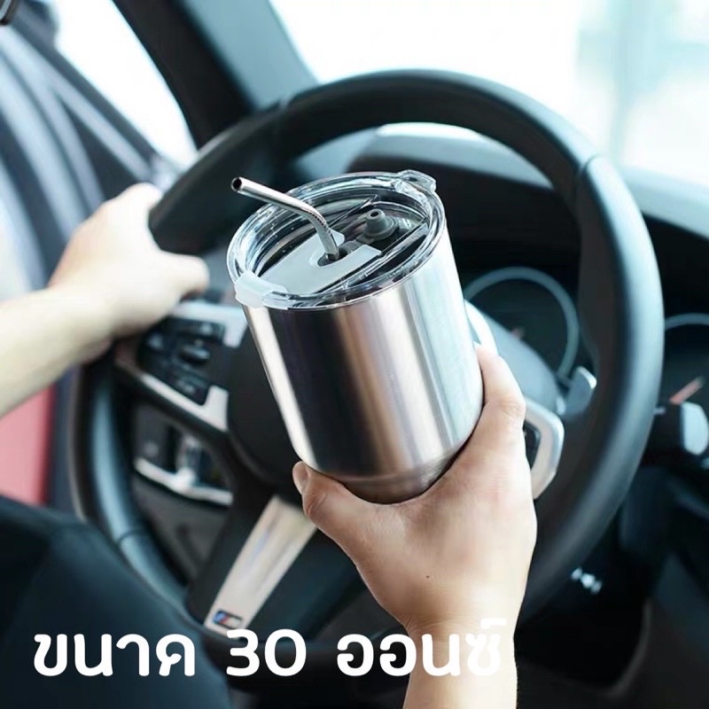 พร้อมส่ง แก้วเยติ QCOOL 30oz สแตนเลส304แท้ แก้วเก็บความเย็น/ร้อน - รูปที่ 6