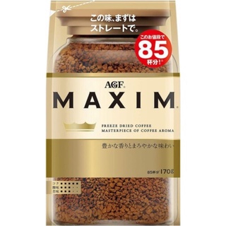 กาแฟ Maxim Aroma Select  กาแฟ สำเร็จรูป แม็กซิม สีทอง แบบรีฟิล 170 กรัม