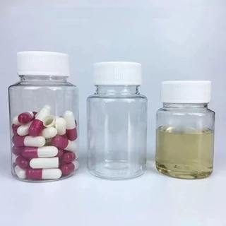 100pcs 15ml ~ 300ml ปากกว้างขวดยาพลาสติก Leakproof Clear PET Subpacking ขวดสําหรับผงแคปซูลตัวอย่าง Vial