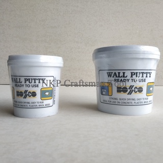 BOSNY B219 Wall Putty ขนาด 0.5 kg และ 1.5 kg วอลพุตตี้ สีโป๊ว กำแพง อุด ซ่อมรอยแตกร้าว สีโป๊วผนัง เคมีโป๊ว B219