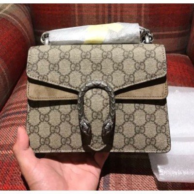 มือสองของแท้ GUCCI กระเป๋าถือคลาสสิกคู่ G Dionysus กระเป๋าสะพายเล็ก Bacchus กระเป๋า 421970 จุด