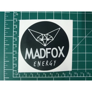 สติ๊กเกอร์ Madfox พื้นดำ งานไดคัท3M สะท้อนแสง ทนแดด ทนฝน ไม่ซีด