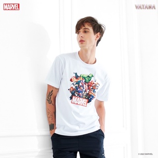 VATANA - เสื้อยืดสีขาว พิมพ์ลาย TEAM AVENGERS