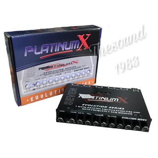 ปรีแอมป์เครื่องเสียงรถยนต์12v.DC 7แบรนด์PLATINUM X PL-777H_BLACK เสียงดี ราคาถูก(แยกซับอิสระ)